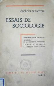 Essais de sociologie