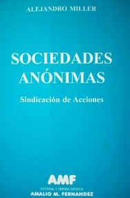 Sociedades anónimas : sindicación de acciones