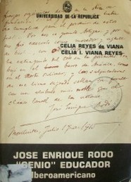 José Enrique Rodó "genio" educador iberoamericano