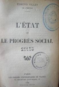 L' état et le progrés social