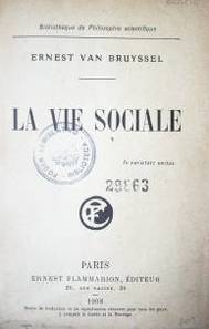 La vie sociale