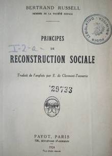 Principes de reconstruction sociale