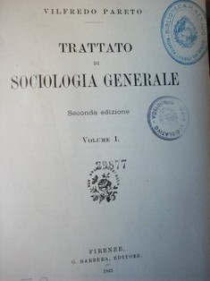 Trattato di sociologia generale