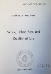 Work, urban size and quality of life