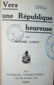 Vers une République Heureuse