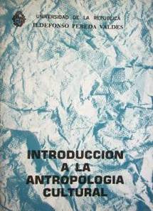 Introducción a la antropología cultural