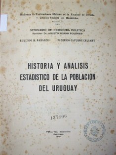 Historia y análisis estadístico de la población del Uruguay