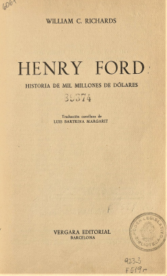 Henry Ford : historia de mil millones de dólares