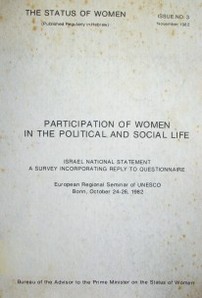 Participation of women in the political and social life