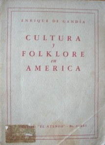 Cultura y folklore  en América