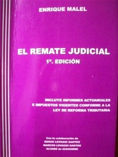 El remate judicial