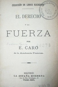 El derecho y la fuerza