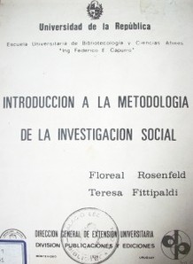 Introducción a la metodología de la investigación social