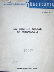 La gestión social en Yugoslavia