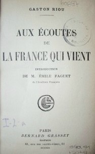 Aux écoutes de la France qui vient