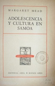 Adolescencia y cultura en Samoa