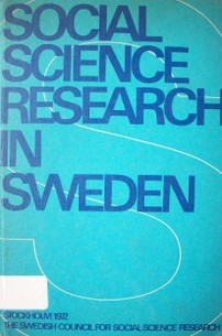 Social science research in sweden