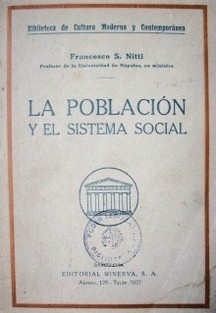 La población y el sistema social
