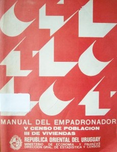 Manual del empadronador :V Censo de Población : III de Viviendas
