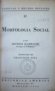 Morfología Social