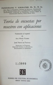 Teoría de encuestas por muestreo con aplicaciones