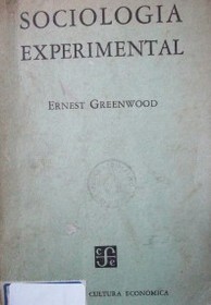 Sociología experimental  : estudios de métodos
