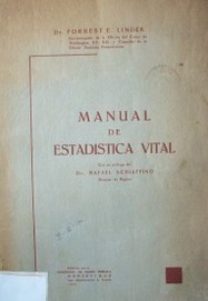 Manual de estadística vital