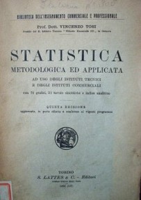 Statistica : metodologia ed applicata