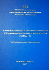 Competencias requeridas al profesional de fisioterapia en el atendimiento a pacientes de la unidad de terapia intensiva - UTI