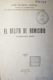 El delito de homicidio