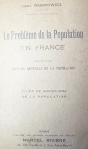 Le problème de la population en France