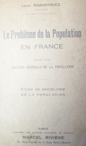 Le problème de la population en France
