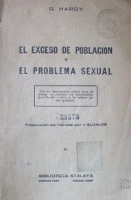 El exceso de población y el problema sexual