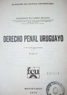 Derecho Penal Uruguayo
