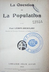 La question de la population