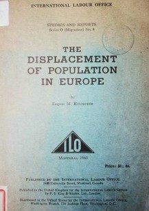 The displacement of population in Europe