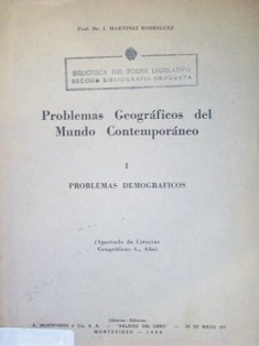 Problemas geográficos del mundo contemporáneo