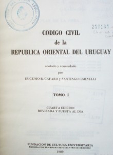 Código Civil de la República Oriental del Uruguay