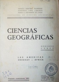 Ciencias geográficas : 2do. curso