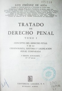 Tratado de Derecho Penal