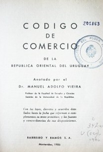 Código de Comercio de la República Oriental del Uruguay