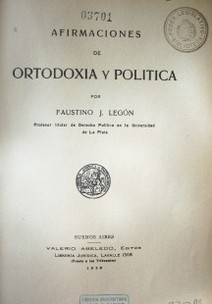 Afirmaciones de ortodoxia y política