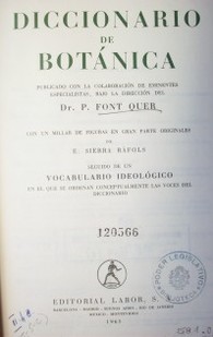 Diccionario de botánica