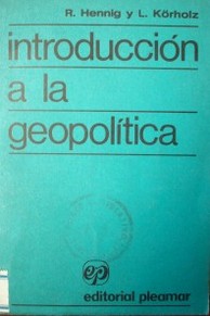 Introducción a la geopolítica