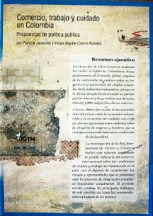 Comercio, trabajo y cuidado en Colombia : propuestas de política pública