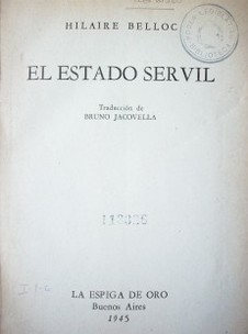 El Estado servil