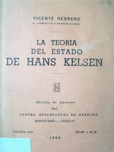 La teoría del Estado de Hans Kelsen