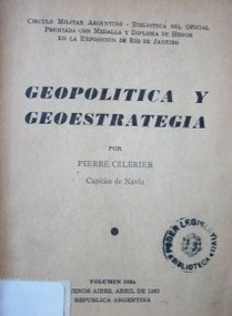 Geopolítica y geoestrategia