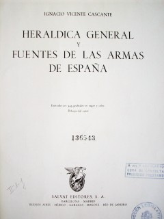 Heráldica general y fuentes de las armas de España