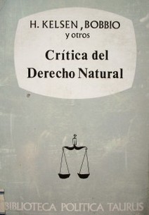Crítica del Derecho Natural
